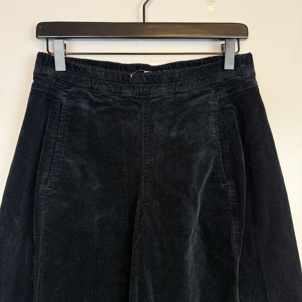 Pilcro Anthropologie Corduroy Barrel Crop High Rise Pants Black - XSP XS Petite - Picture 2 of 9